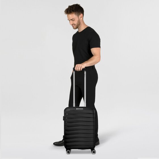 Franky London 4 Rollen Kabinentrolley S 55 cm mit Dehnfalte