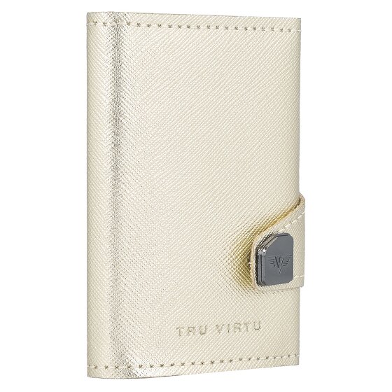 Tru Virtu Click & Slide Kreditkartenetui Geldbörse RFID Leder 6,5 cm