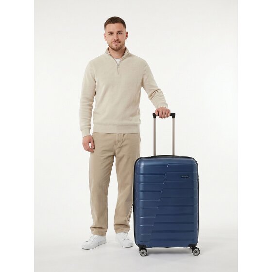 Travelite Air Base 4 Rollen Trolley 67 cm mit Dehnfalte