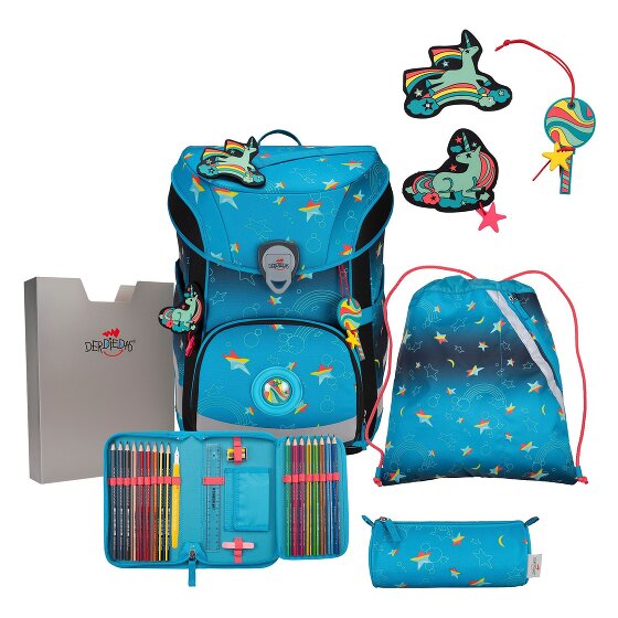 DerDieDas ErgoFlex Easy LED Schulranzen-Set 5-teilig