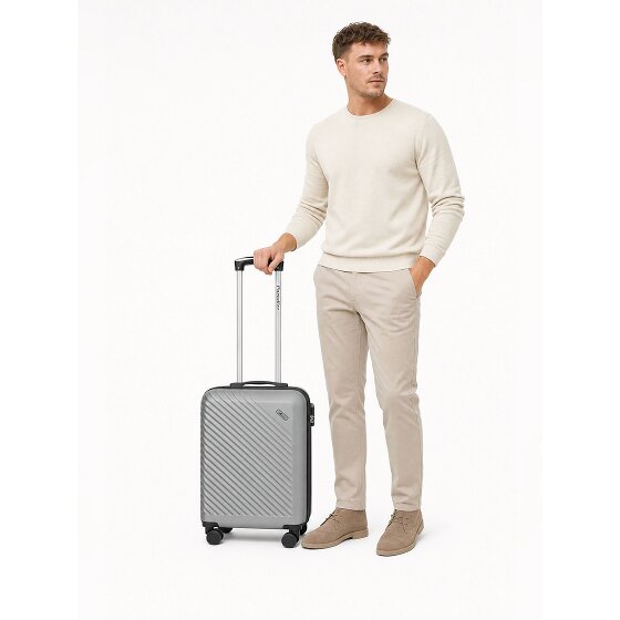 Check.In Paradise 2.0 4 Rollen Kabinentrolley S 55 cm mit Dehnfalte