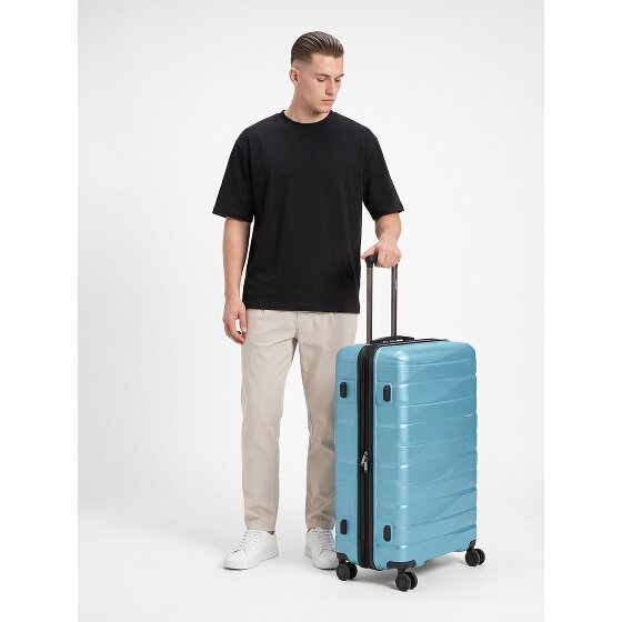 Bergpfeil Travel 4 Rollen Trolley L 75 cm mit Dehnfalte