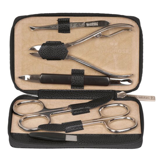 Windrose Beluga Schmuckkasten Leder 13 cm