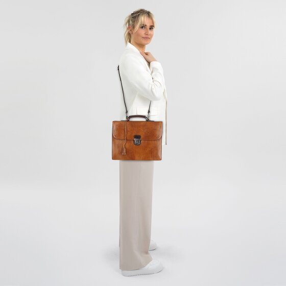 Castelijn & Beerens Rien Aktentasche RFID Schutz Leder 39.5 cm Laptopfach