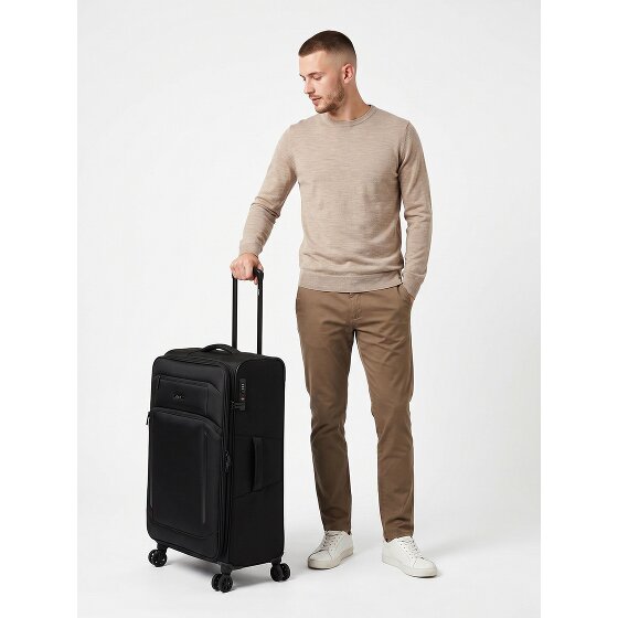 d&n Travel Line 9804 4 Rollen Trolley L 78 cm mit Dehnfalte