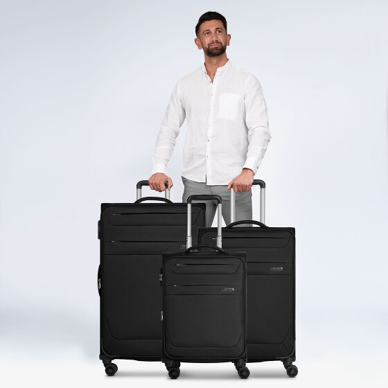 Worldpack Chicago 4 Rollen Kofferset 3-teilig mit Dehnfalte