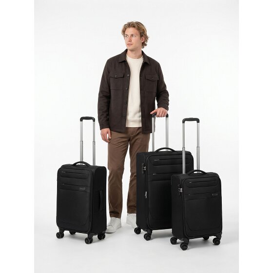 Worldpack Chicago 4 Rollen Kofferset 3-teilig mit Dehnfalte