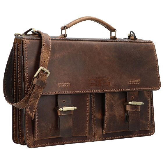 Mika Aktentasche Leder 38 cm