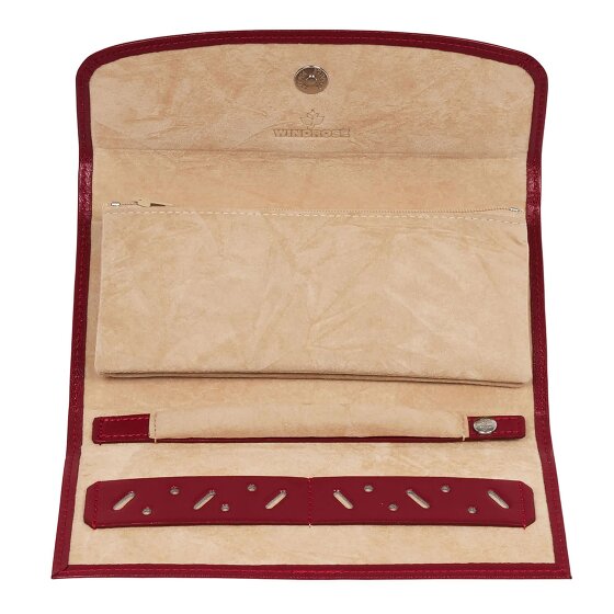 Windrose Merino Schmuckkasten Leder 20 cm