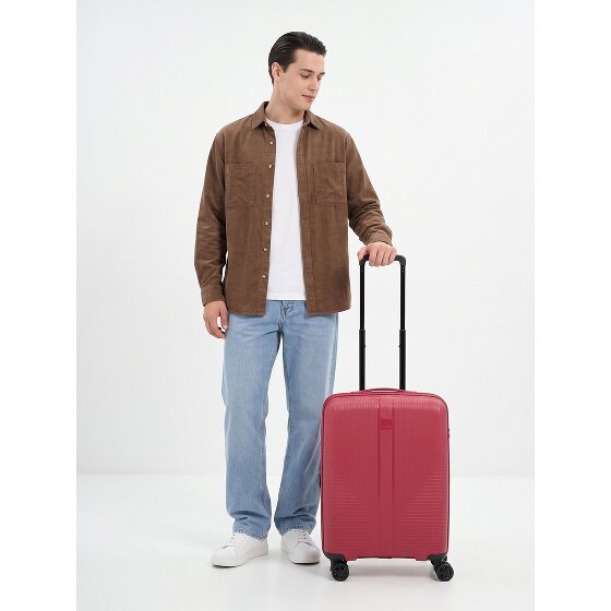 Travelite Air Stripe 4 Rollen Kabinentrolley S 55 cm mit Dehnfalte