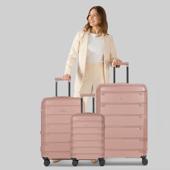 d&n South Dakota 4 Rollen Kofferset 3-teilig mit Dehnfalte