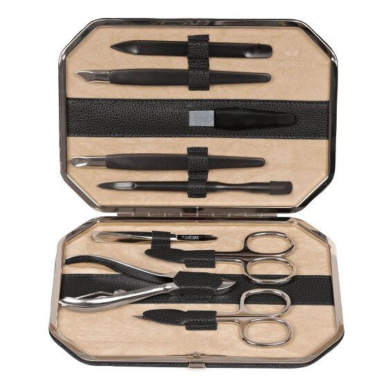 Windrose Beluga Schmuckkasten Leder 17.5 cm