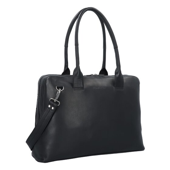 Plevier Structure Canton Schultertasche Leder 44 cm Laptopfach