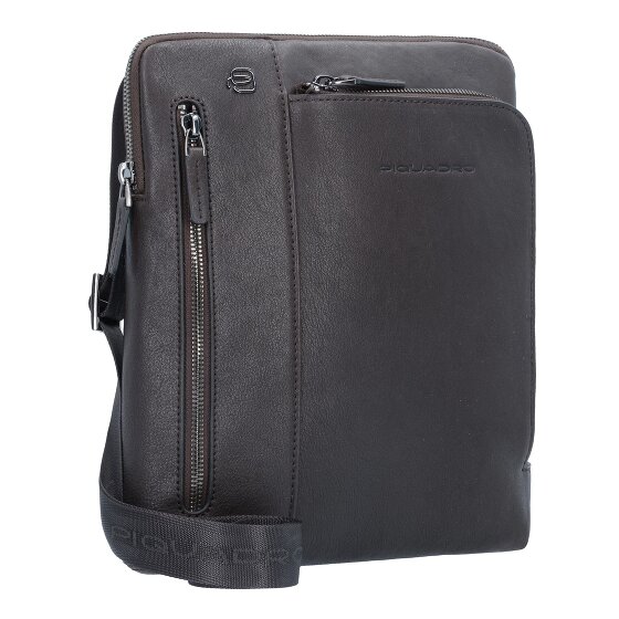 Piquadro Black Square Umhängetasche Leder 24 cm