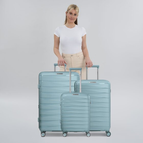 Franky London 4 Rollen Kofferset 3-teilig mit Dehnfalte