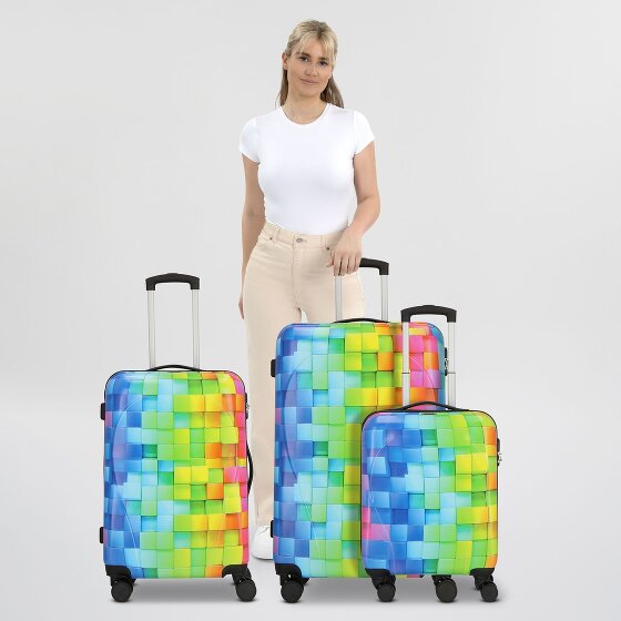 Nowi Santa Cruz 4 Rollen Kofferset 3-teilig