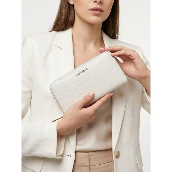 Lazarotti Bologna Leather XL Zip-Around Geldbörse Leder 19 cm