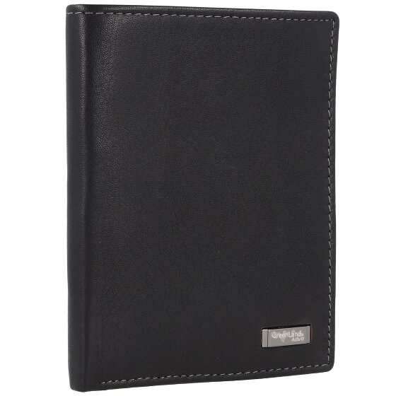 Greenland Nature Black Nappa Geldbörse RFID Leder 9,5 cm