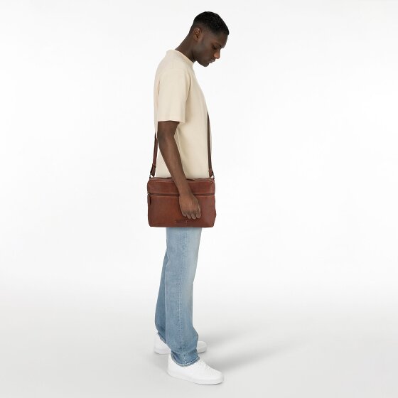 Jack Kinsky Porto Umhängetasche Leder 33 cm