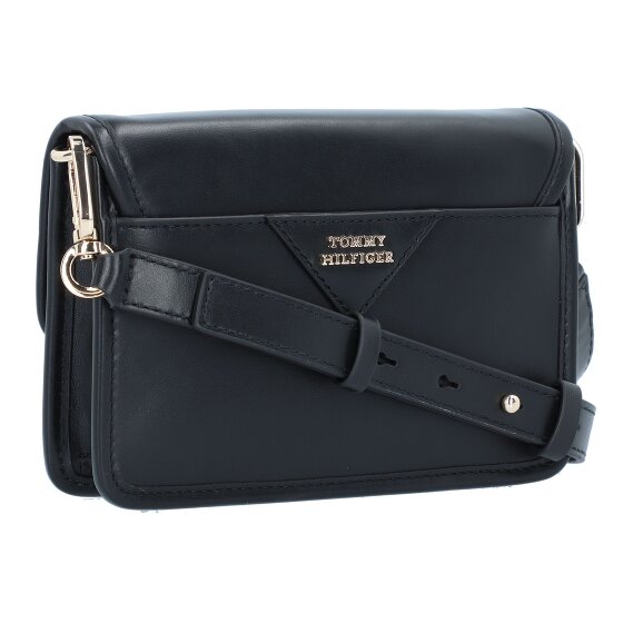 Tommy Hilfiger TH Logo Leather Umhängetasche Leder 20 cm