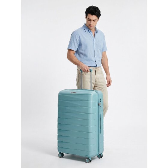Franky London 4 Rollen Trolley L 74 cm mit Dehnfalte