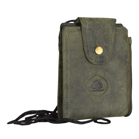 Greenburry Vintage Brustbeutel Leder 11 cm