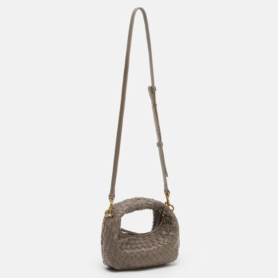 LES VISIONNAIRES Greta Micro weave Handtasche Leder 20 cm