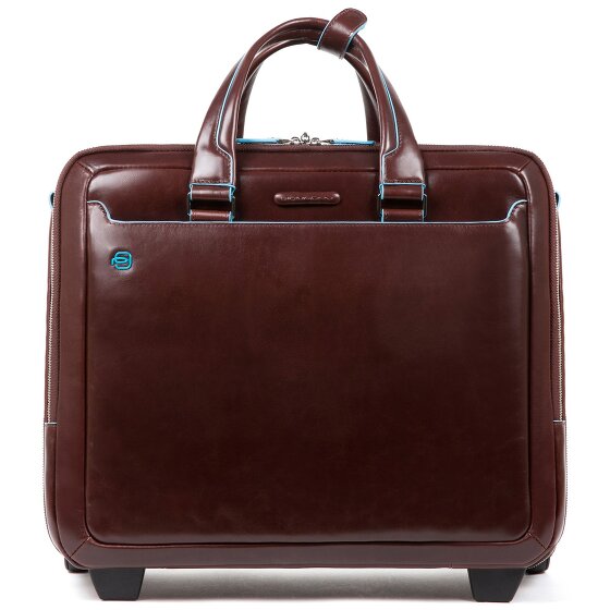 Piquadro Blue Square 2-Rollen Businesstrolley Leder 37 cm Laptopfach