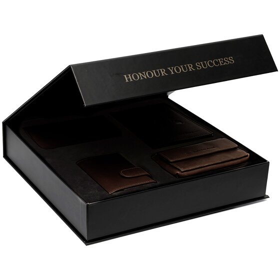 The Chesterfield Brand Kreditkartenetui 4-teiliges Geschenkset Leder 7 cm