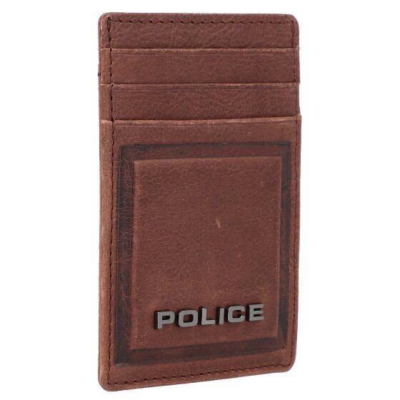 Police PT16-08536 Kreditkartenetui Leder 7 cm mit Geldscheinklammer