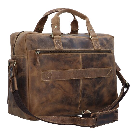 Greenburry Vintage Aktentasche Leder 43 cm Laptopfach