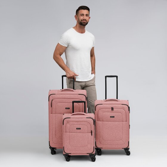 Redolz Essentials 12 THREE SET 4 Rollen Kofferset 3-teilig mit Dehnfalte