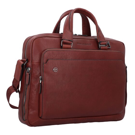 Piquadro Black Square Aktentasche Leder 40 cm Laptopfach