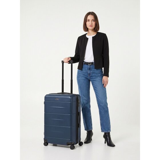 Police London 4 Rollen Trolley 74 cm mit Dehnfalte