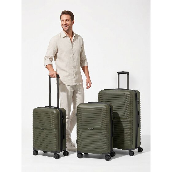 Stratic Shine 4 Rollen Kofferset 3-teilig mit Dehnfalte