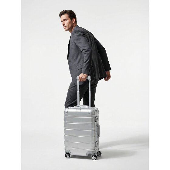 Redolz Pro Aluminium 4-Rollen Kabinentrolley S Aluminium 55 cm