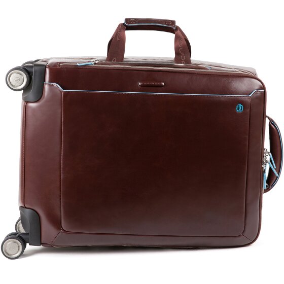 Piquadro Blue Square 4-Rollen Kabinentrolley Leder 55 cm Laptopfach