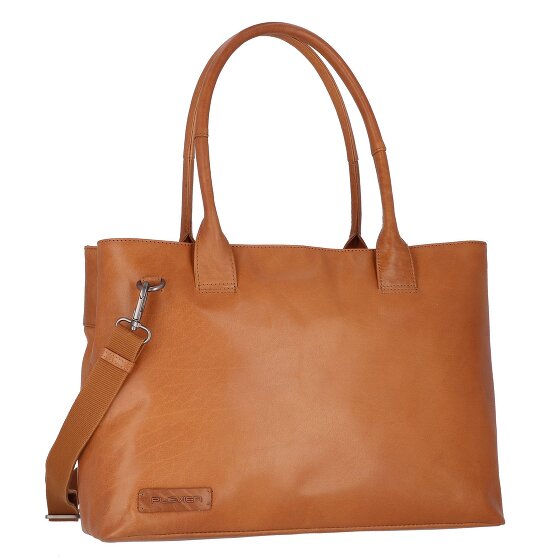 Plevier Rock Amber Schultertasche Leder 43 cm Laptopfach