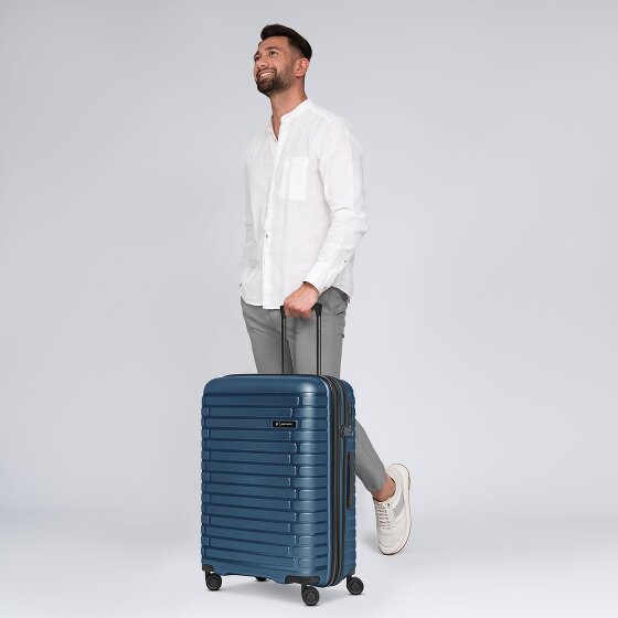 Pactastic Collection 04 THE MEDIUM + 4 Rollen Trolley M 66 cm mit Dehnfalte