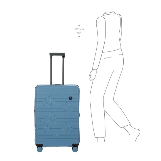 Bric's B|Y Ulisse 4 Rollen Trolley 71 cm mit Dehnfalte