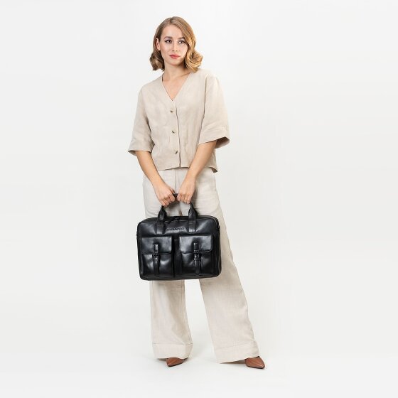 Farmhood Memphis Aktentasche Leder 39 cm Laptopfach