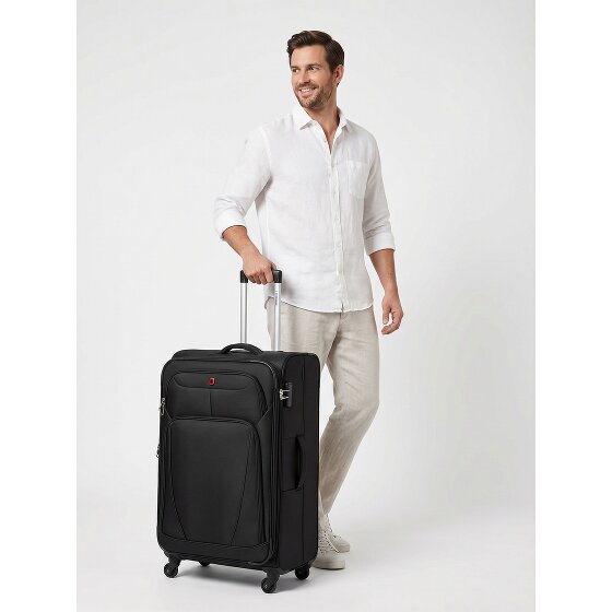 Wenger Beaumont 4 Rollen Trolley L 78 cm mit Dehnfalte