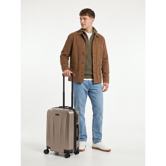 Police New York 4 Rollen Kabinentrolley S 54 cm mit Dehnfalte