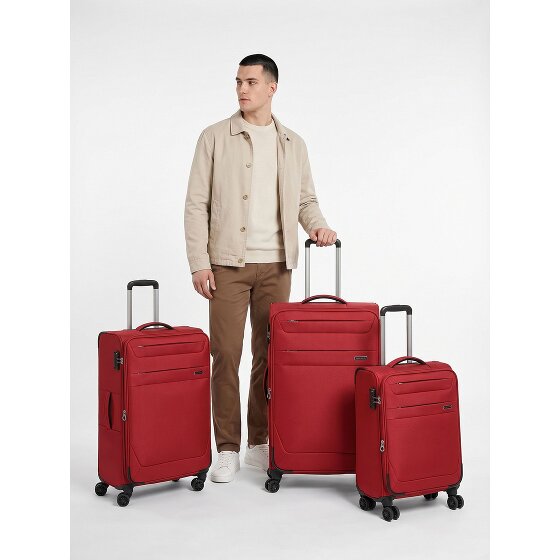 Worldpack Chicago 4 Rollen Kofferset 3-teilig mit Dehnfalte