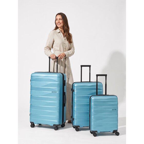 Bergpfeil Travel 4 Rollen Kofferset 3-teilig mit Dehnfalte