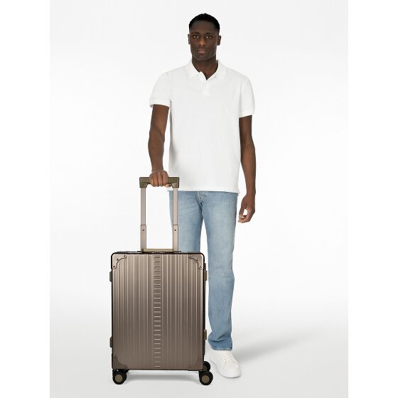 Aleon Traveler International 4-Rollen Kabinentrolley Aluminium 55 cm