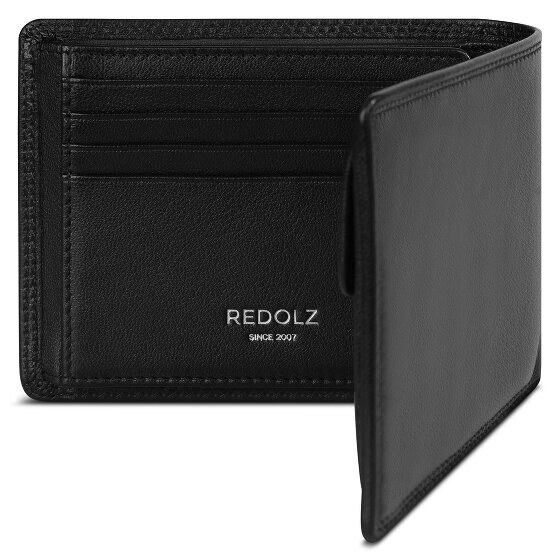 Redolz Leather Essentials QF Geldbörse RFID Leder 12 cm ausklappbar