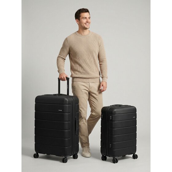 Saxoline Miami 4 Rollen Kofferset 2-teilig mit Dehnfalte