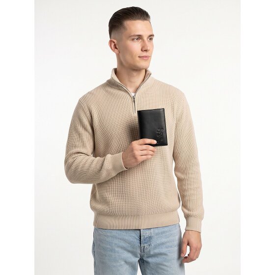 oxmox Leather Geldbörse RFID Schutz Leder 12.5 cm