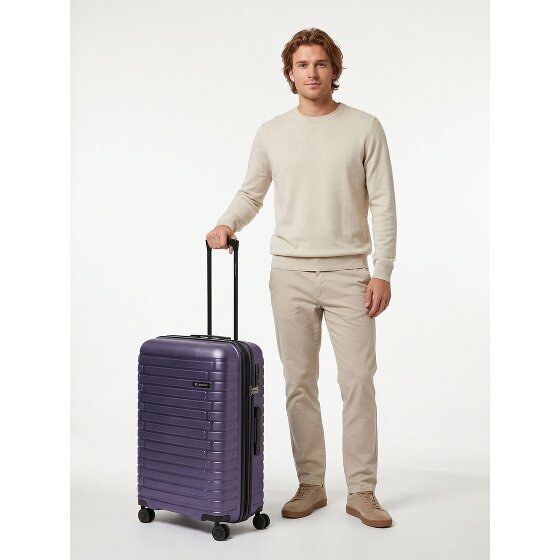 Pactastic Collection 04 THE MEDIUM + 4 Rollen Trolley M 66 cm mit Dehnfalte